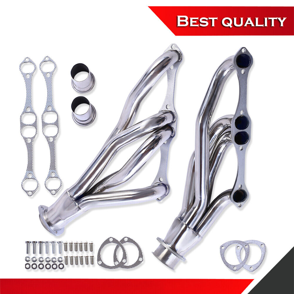 Exhaust Headers Suit Chevy SBC A/G/F Body 262 400 Impala 64-77 Stainless Steel