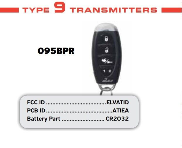 Pursuit 095BPR 5 Button Keyless Entry Key Fob Remote Transmitter For Car O95BPR