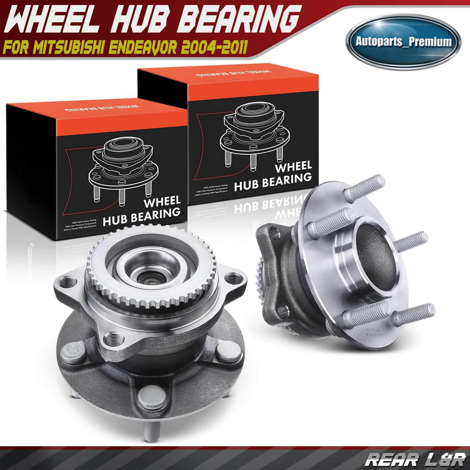 2x Rear Wheel Hub Bearing Assembly for Mitsubishi Endeavor 2004-2011 V6 3.8L FWD