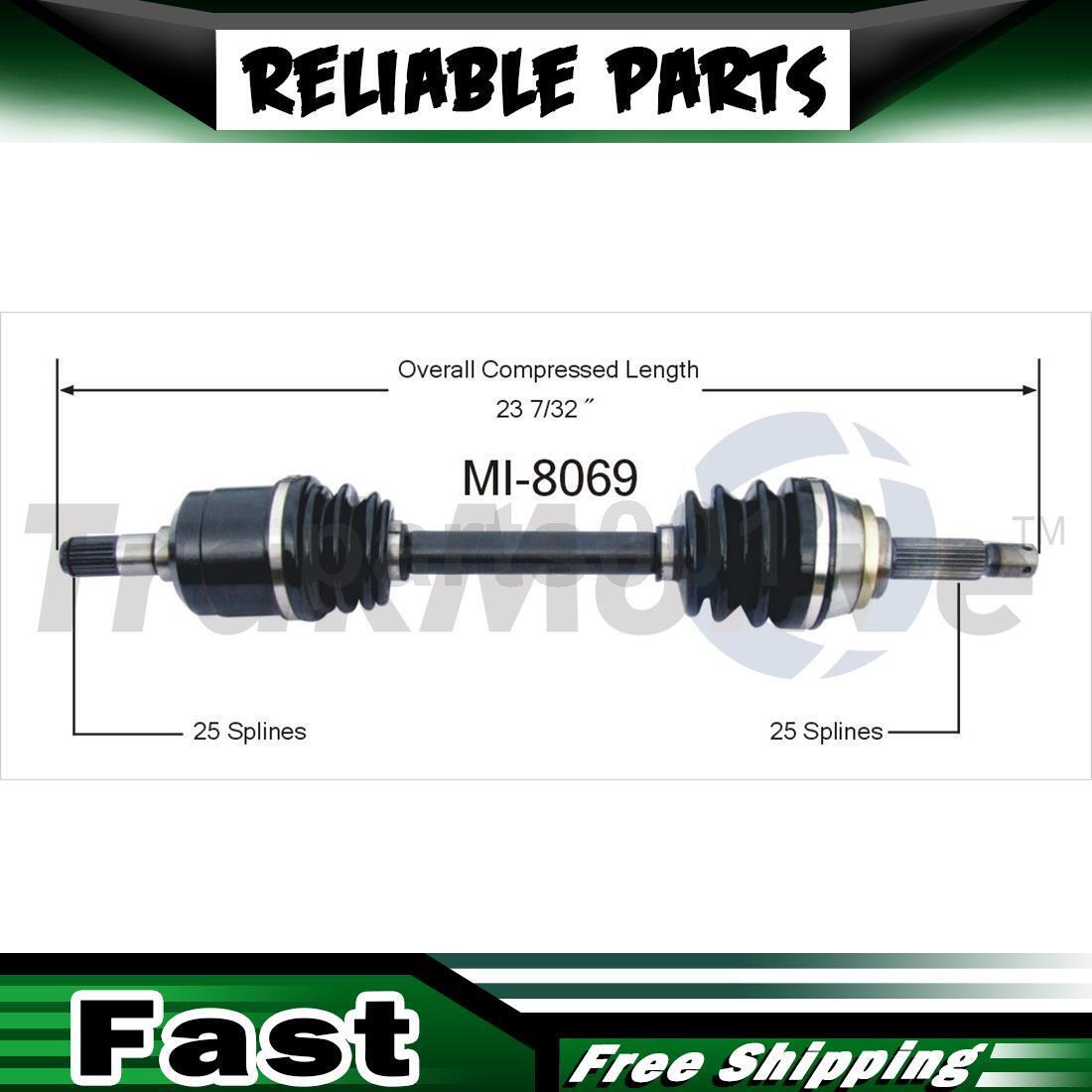 Front Right CV Axle CV joint Shaft Fits 1988 1989 1990 1991 1992 1984 Dodge Colt
