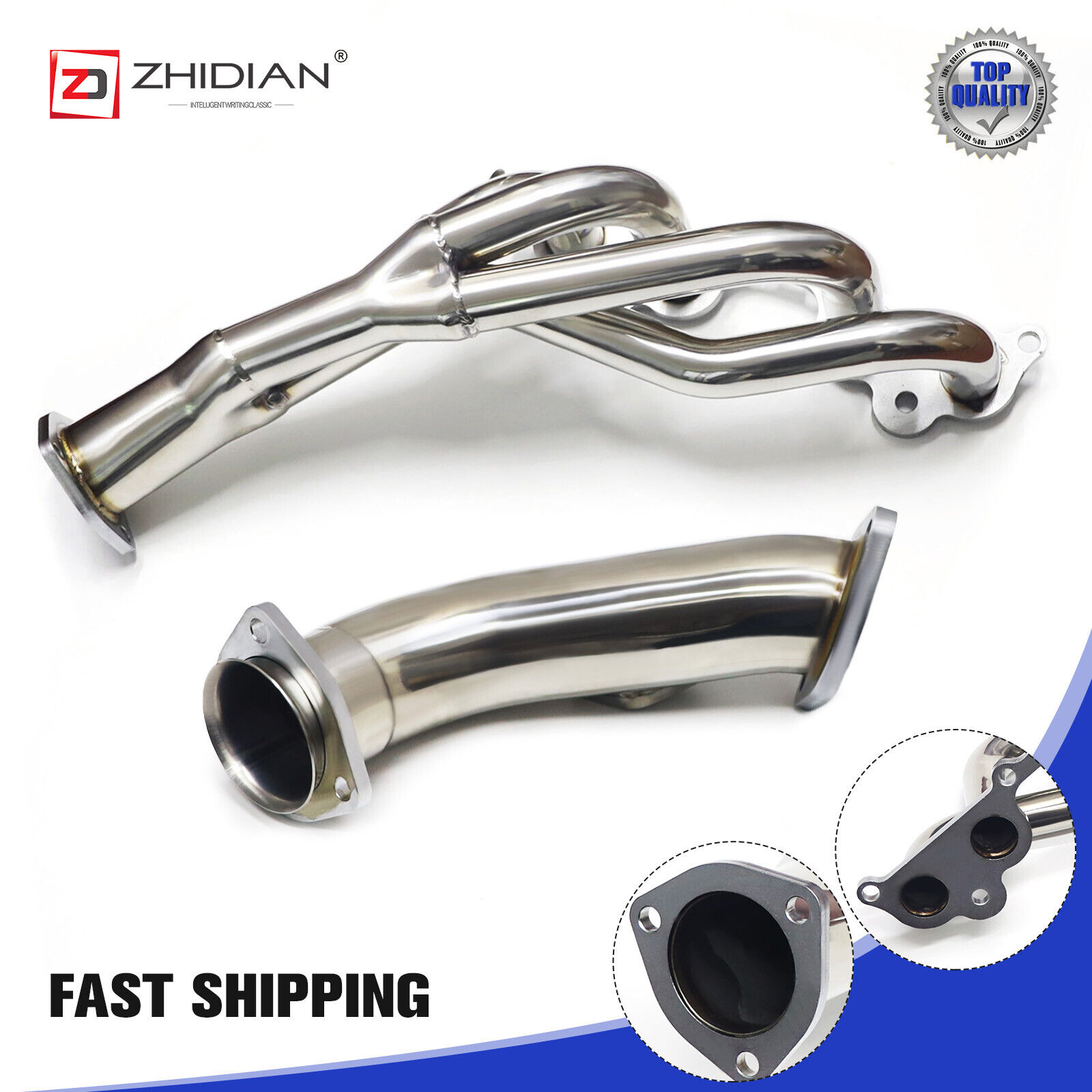 Stainless Steel Manifold Header For 1995-2001 Toyota Tacoma 2.4L 2.7L L4 New