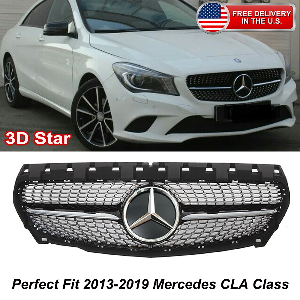 NEW Grill Grille For Mercedes 2013-2019 C117 W117 CLA200 CLA250 CLA180 CLA45 AMG