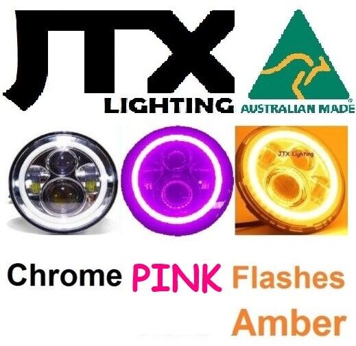 JTX LED Chrome PINK Halo AMBER Holden Torana LH LX LJ LC SLR5000 A9X XU1 GTR
