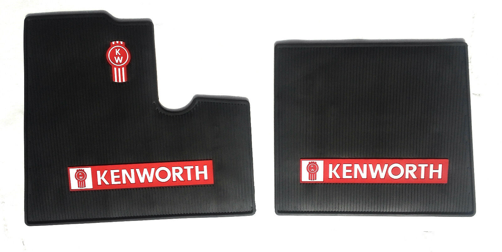 Kenworth Rubber Truck Floor Mats OEM W/Logo for all T600 T800 W900 to year 2000