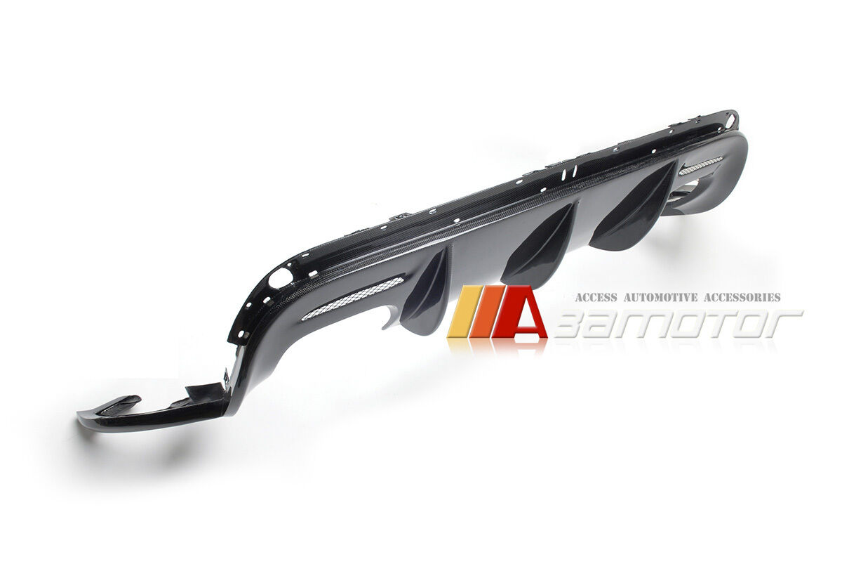 Carbon Fiber V Style Rear Diffuser Quad fit for BMW E71 X6 M X6M M Sport Bumper