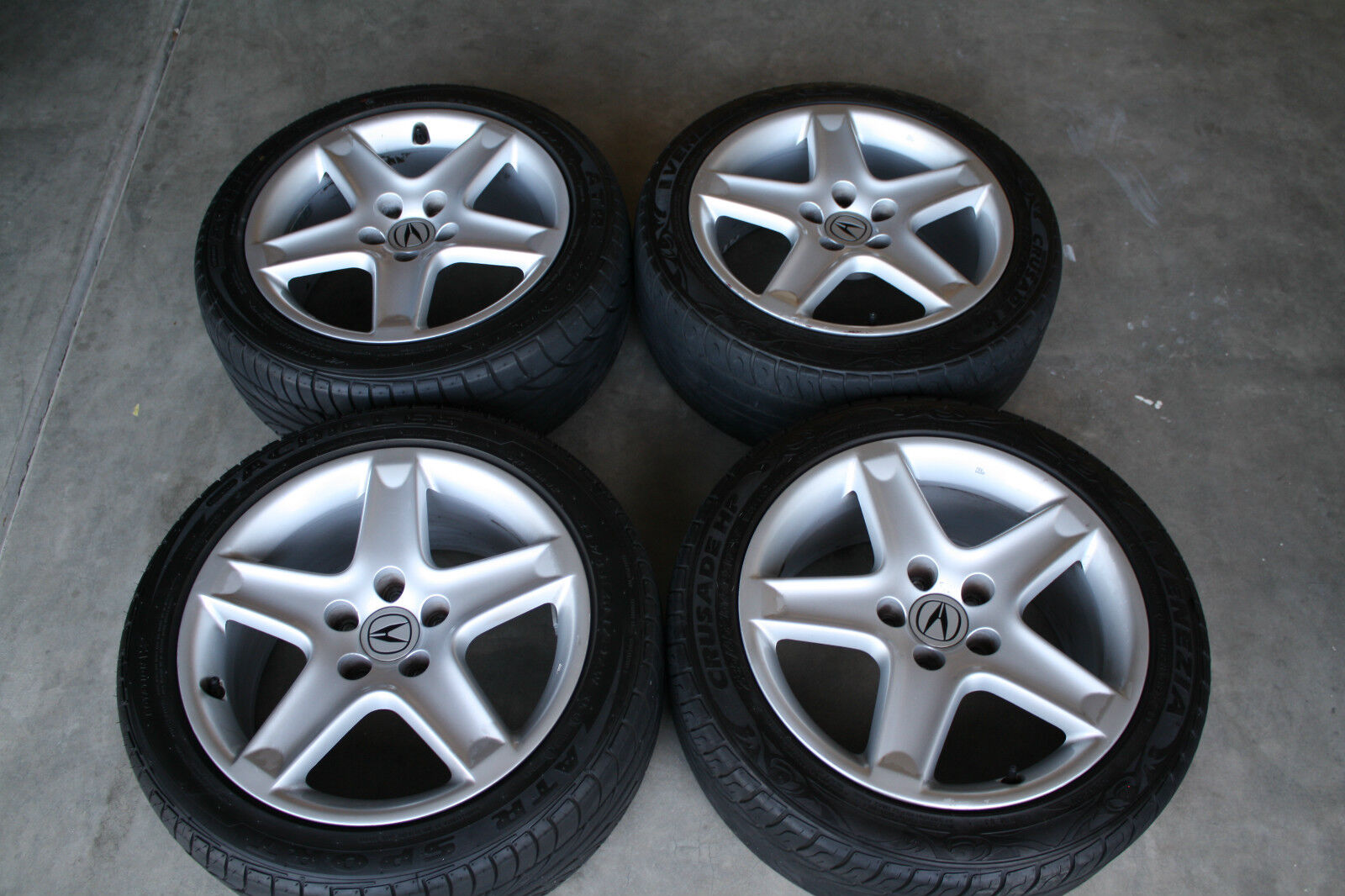 4 Acura TL OEM set wheels tires rims  Honda Accord Integra Civic RL CL