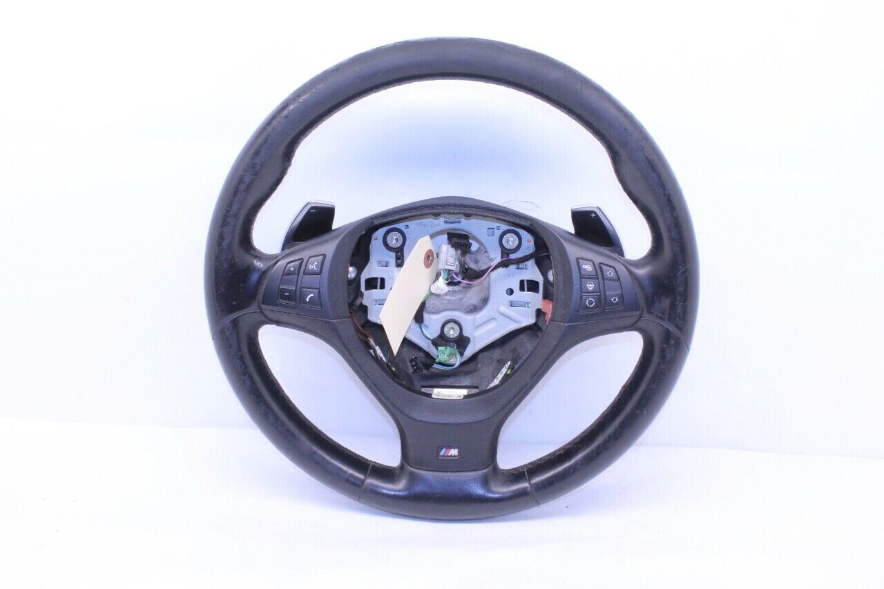 2007-2013 BMW X5 X6 Steering Wheel M-Sport Paddle Shift Badly Worn - 32307846671