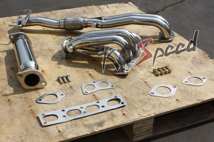 STAINLESS STEEL HEADER EXHAUST MANIFOLDS+CAT PIPE 93-97 FORD PROBE/MAZDA MX6 2.0