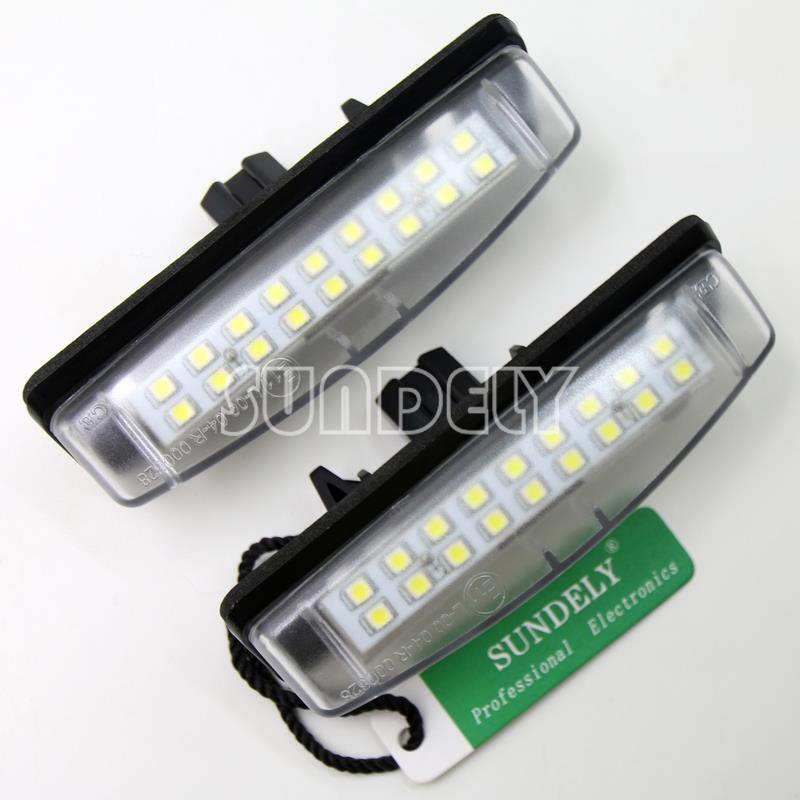 For Lexus IS300 IS200 LS430 Direct Fit White LED License Plate Lights Lamps