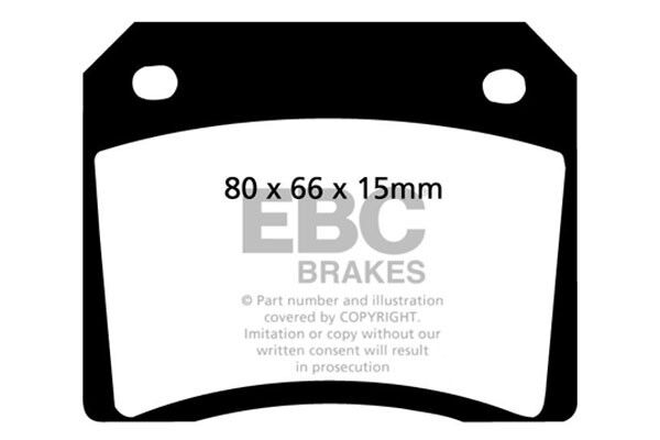 EBC Bluestuff Rear Brake Pads for Lamborghini Muira 3.9 (350 BHP) (66 > 69)