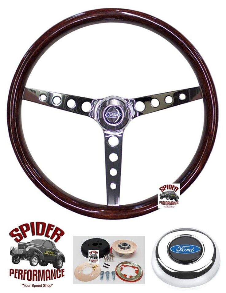 1965-1969 Ford steering wheel BLUE OVAL 15