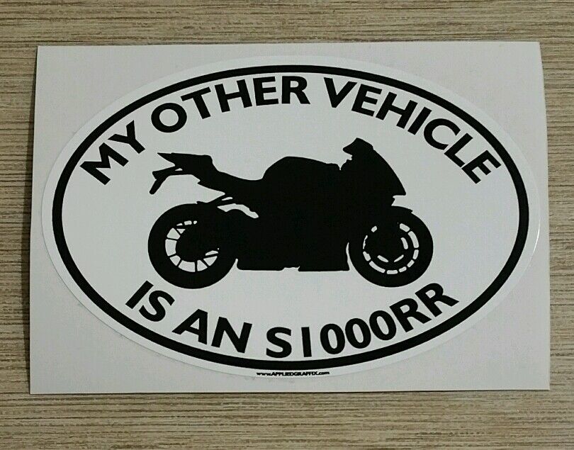My Other Vehicle Is An S1000RR Sticker- for motorcycle bmw s 1000 rr