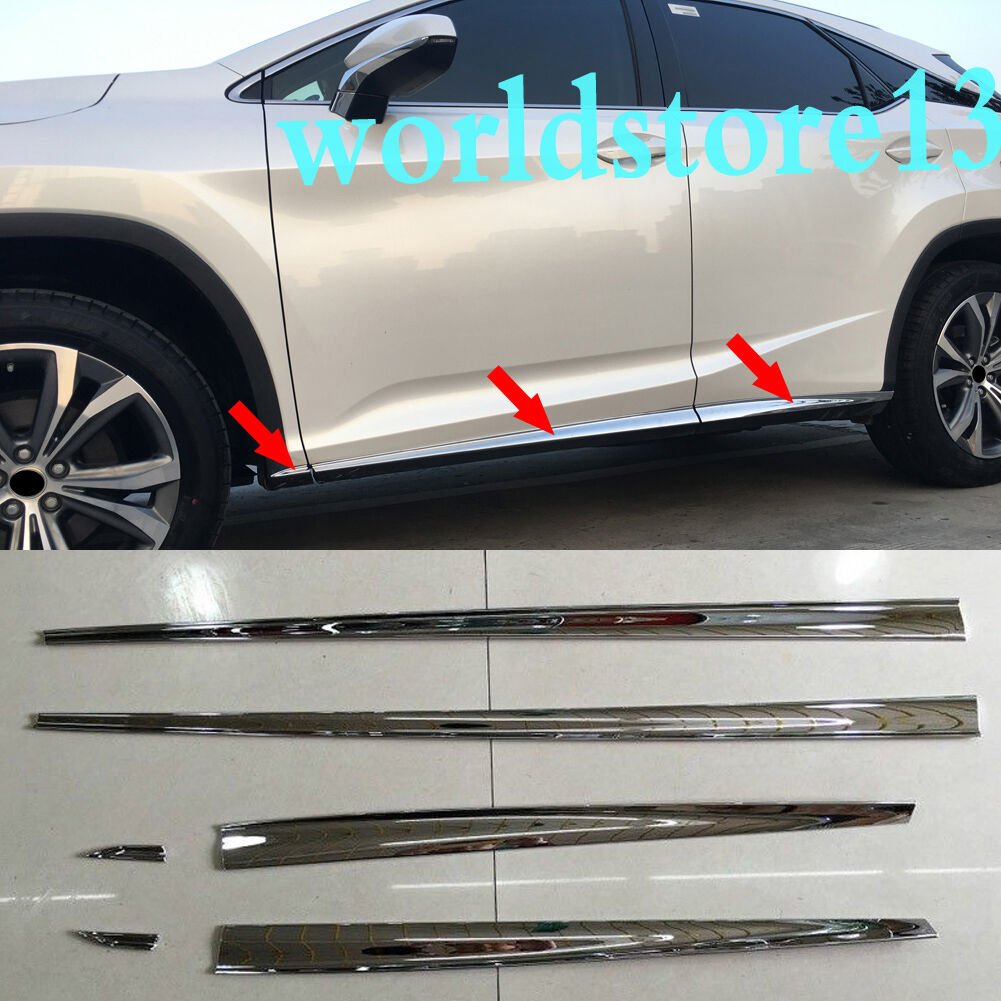Chrome Door Side Body Molding Cover Trim Fits Lexus RX350 450h 200t 350L 450hL