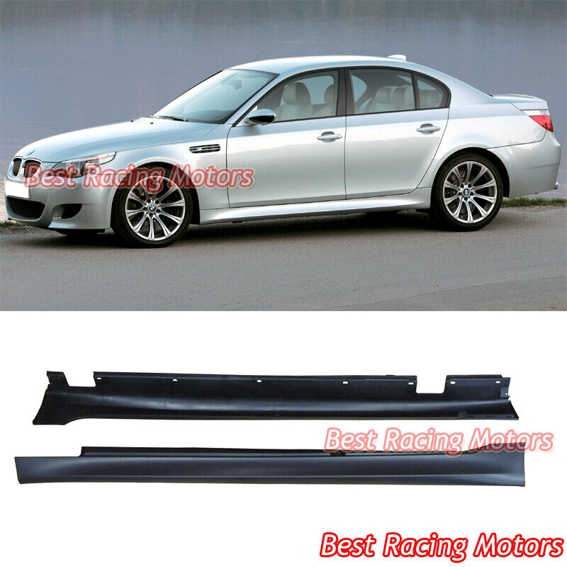 For 2004-2010 BMW E60 E61 4/5dr 5-Series M5 Style Side Skirts (PP)