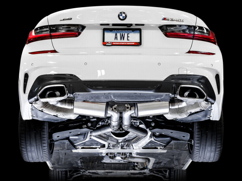 AWE Touring Non Resonated Exhaust for OE Tips fits G20 M340i / M440i & xDrive