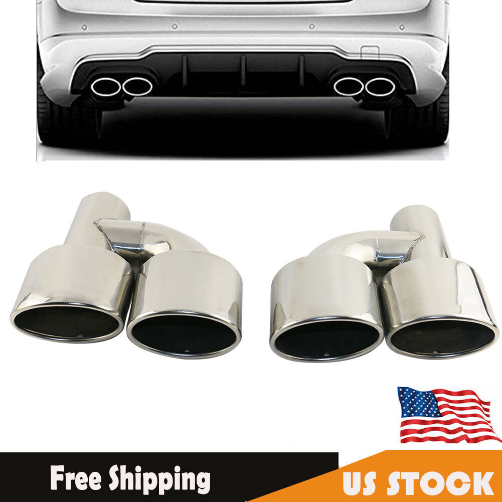 For Mercedes Benz C-class AMG Style Exhaust Tips W212 E350 E400 C63 C300 W204 US