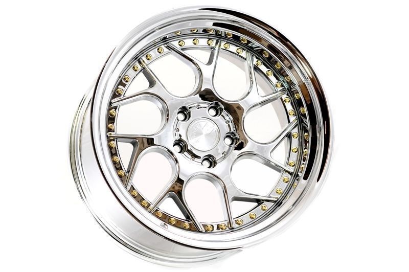 Aodhan DS01 18x8.5 +35 5x114.3 Vacuum Chrome Civic Accord Veloster Mazda6 IS300 