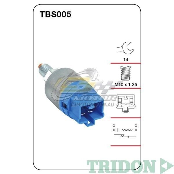 TRIDON STOP LIGHT SWITCH FOR Toyota Cynos 08/92-01/96 1.5L(5E-FE, FHE)   