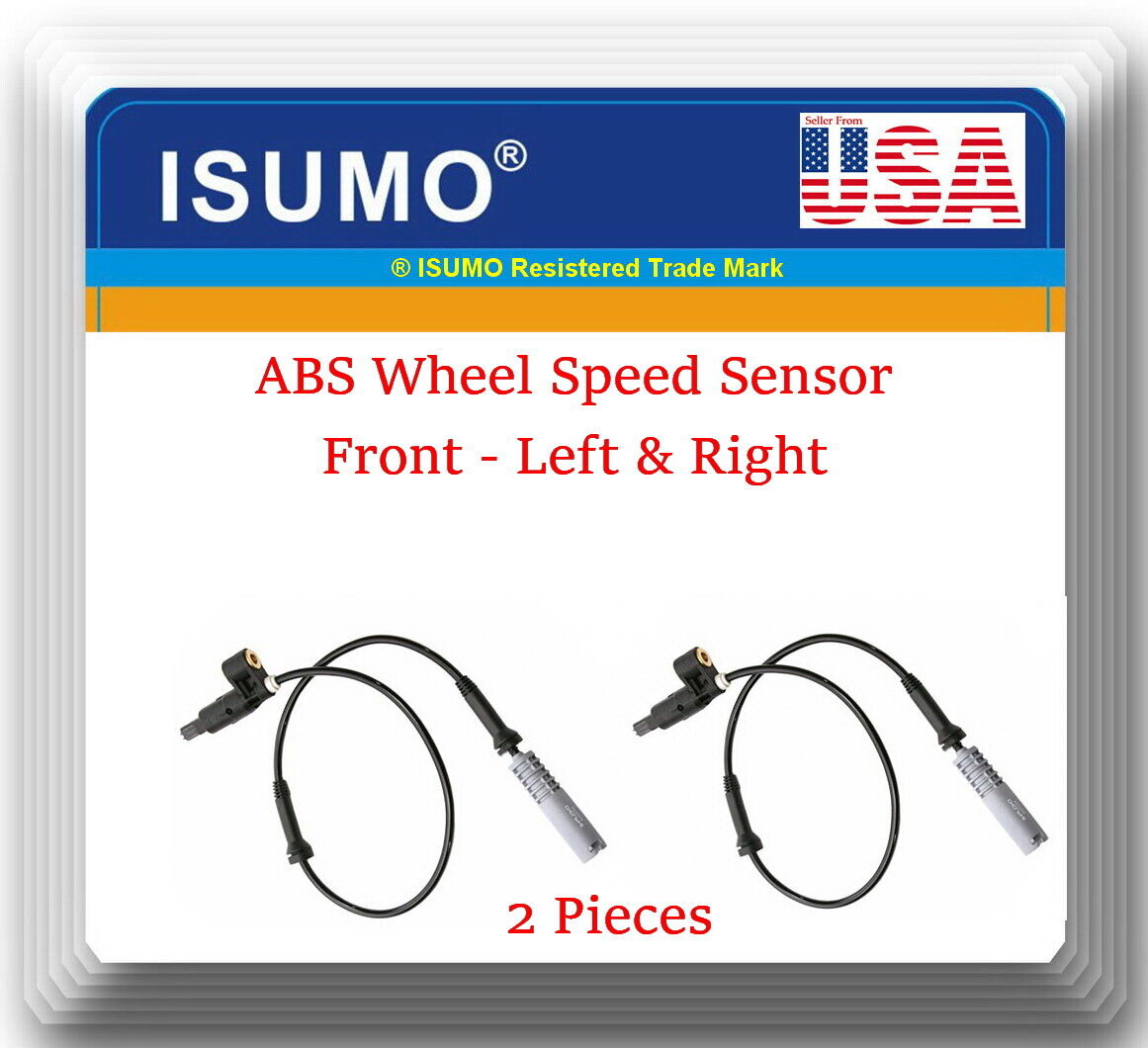 Set 2 ABS Wheel Speed Sensor Front Right & Left Fits: BMW  318 320 323 325 M3 Z3