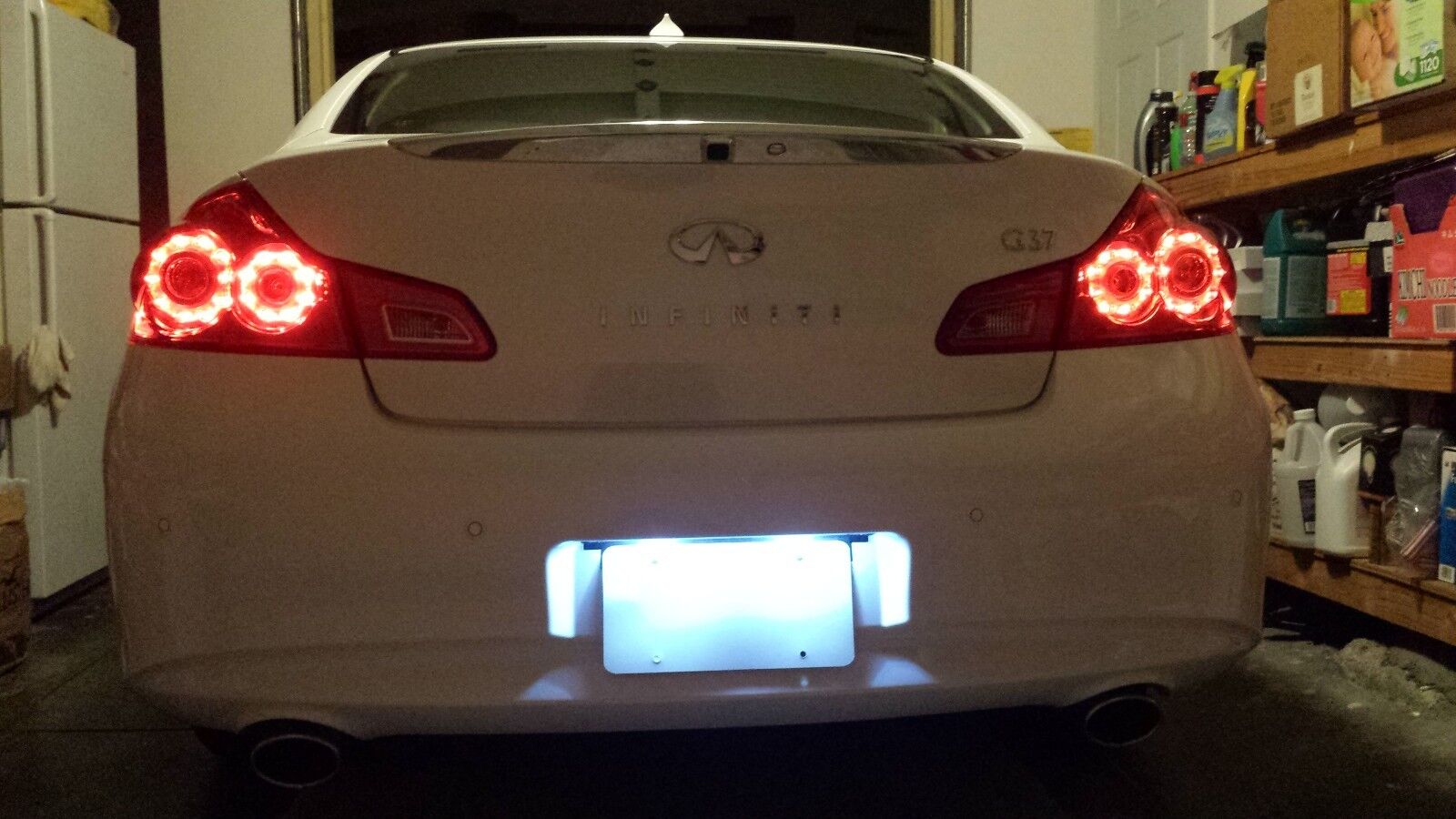 White LED License Plate Lights For Pontiac G8 2008-2009