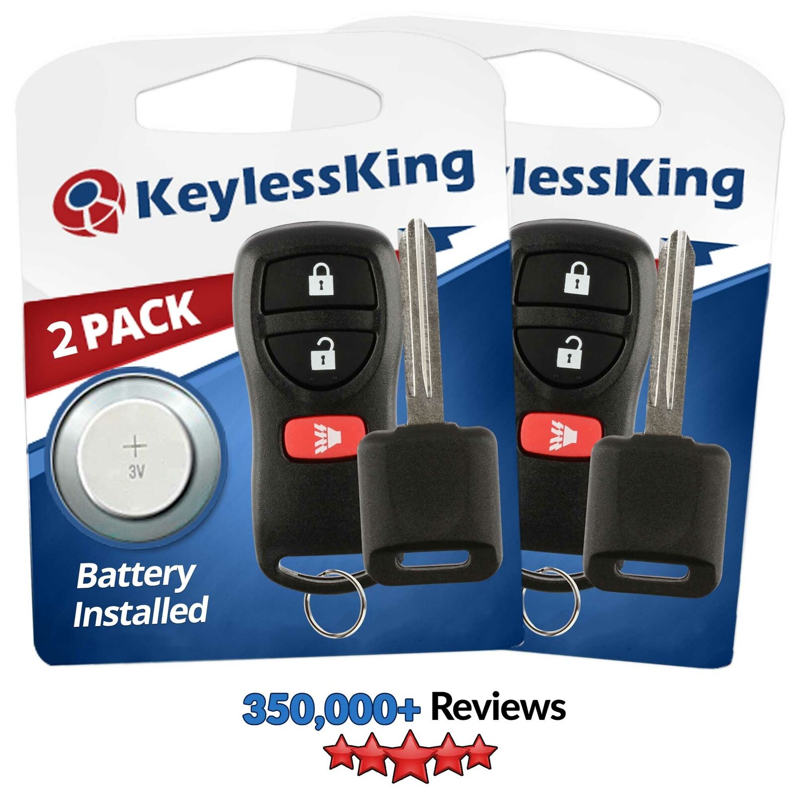 2 New 3b Replacement Keyless Entry Car Remote Fob with 46 Chip Key for Kbrastu15