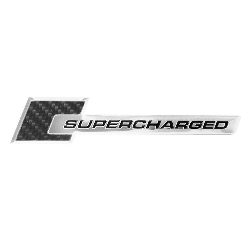 Cobra Shelby GT500 F-150 Lightning Carbon Fiber  Chrome Supercharged Emblem