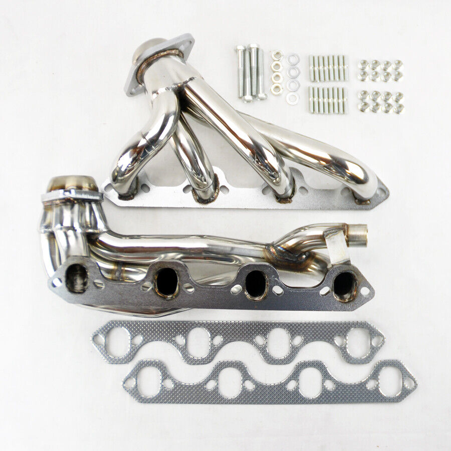 Shorty Stainless Exhaust Manifold Headers for Ford F150 F250 Bronco 87-96 5.8L