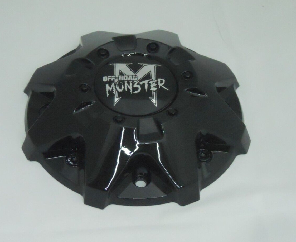 Monster Off-Road Gloss Shiny Black Wheel Center Cap PD-CAPSX-P6048 C-224-1-2