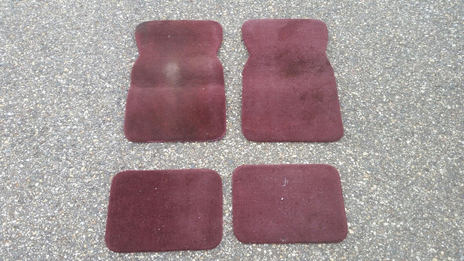 Starion Conquest Floor Mat Set Red Maroon Good Shape
