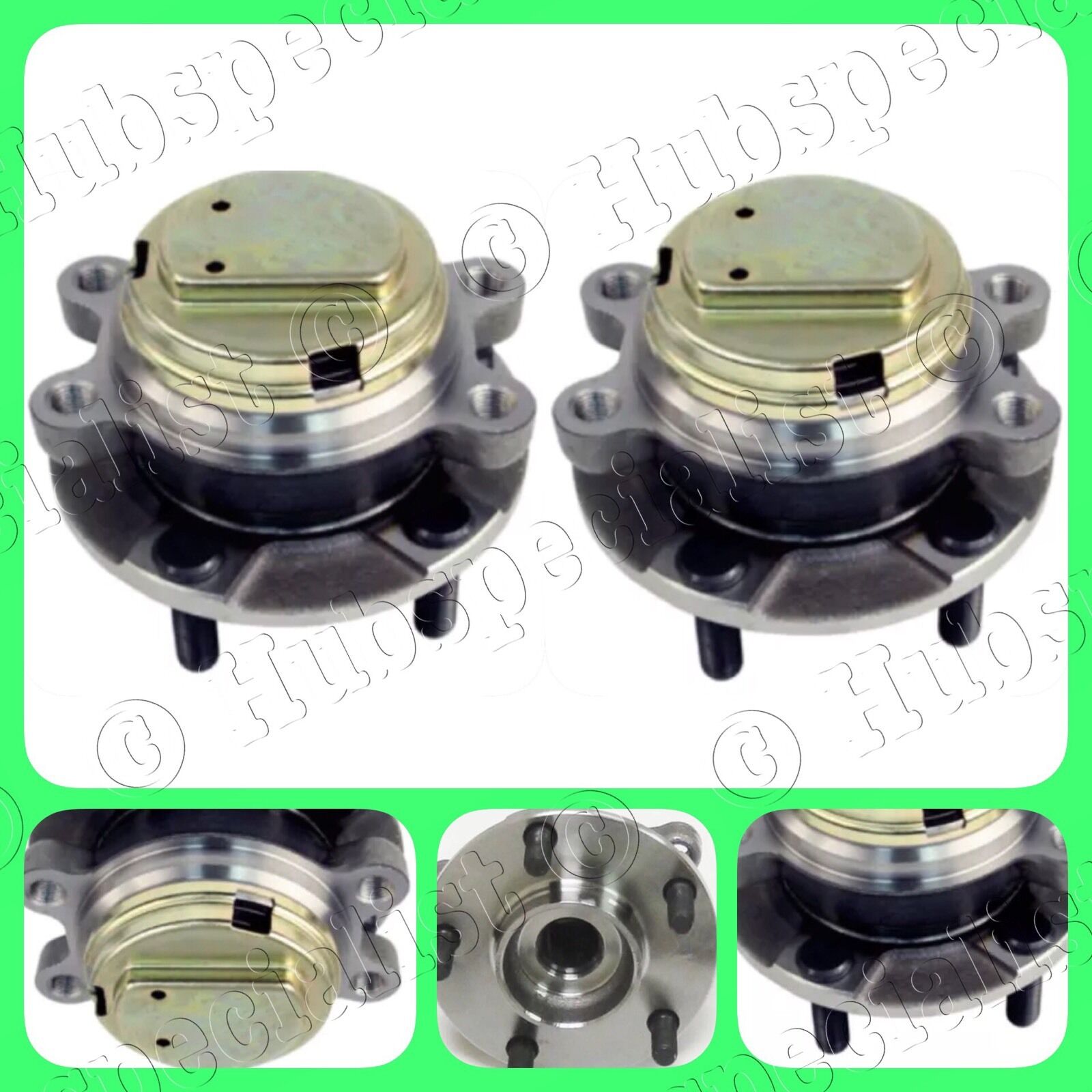 FRONT WHEEL HUB BEARING ASSEMBLY FOR INFINITI G35 2007-2008 (2WD-RWD) PAIR NEW 