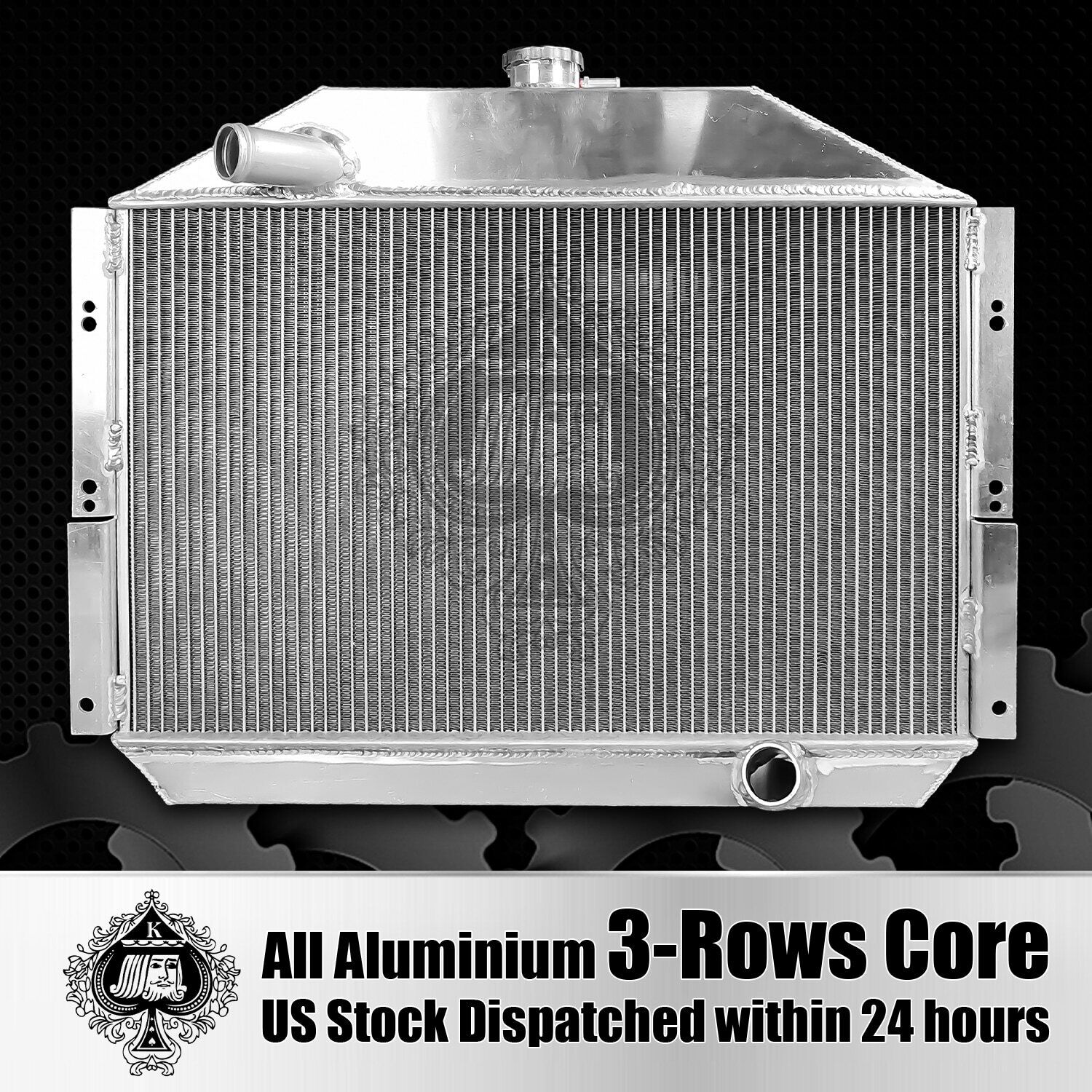 3Row Aluminum Radiator for 1953-1955 Studebaker MT Commander President Champion