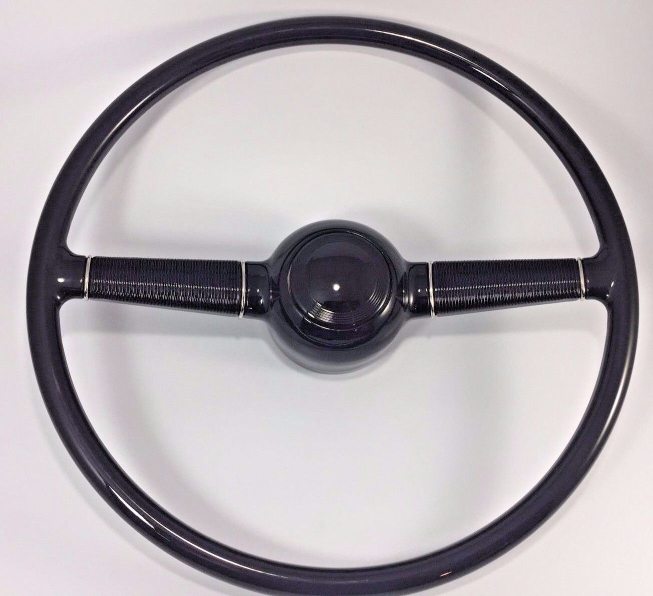 15'' Steering Wheel Smooth Horn 1940 Ford Deluxe Style For GM Steering Column
