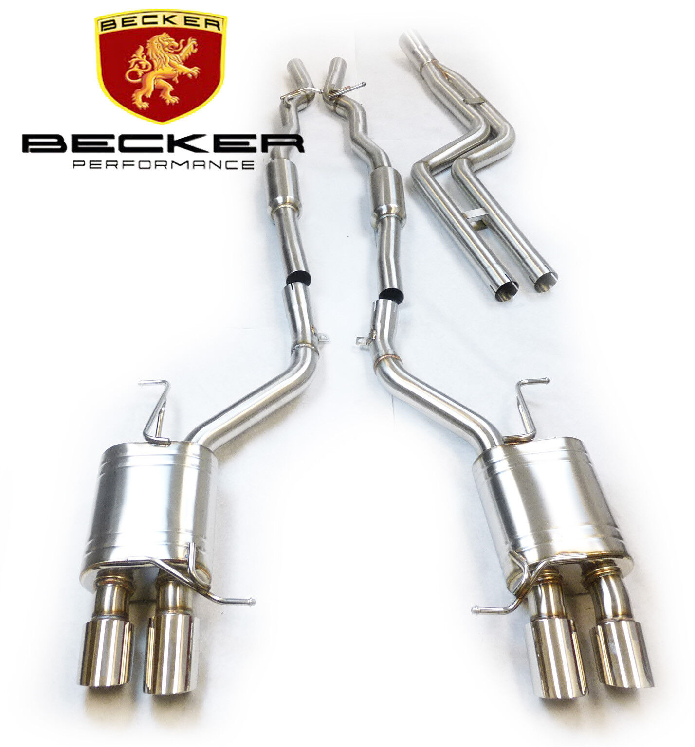 Becker Stainless Catback Exhaust Fits 2010 To 2016 BMW 535i F10
