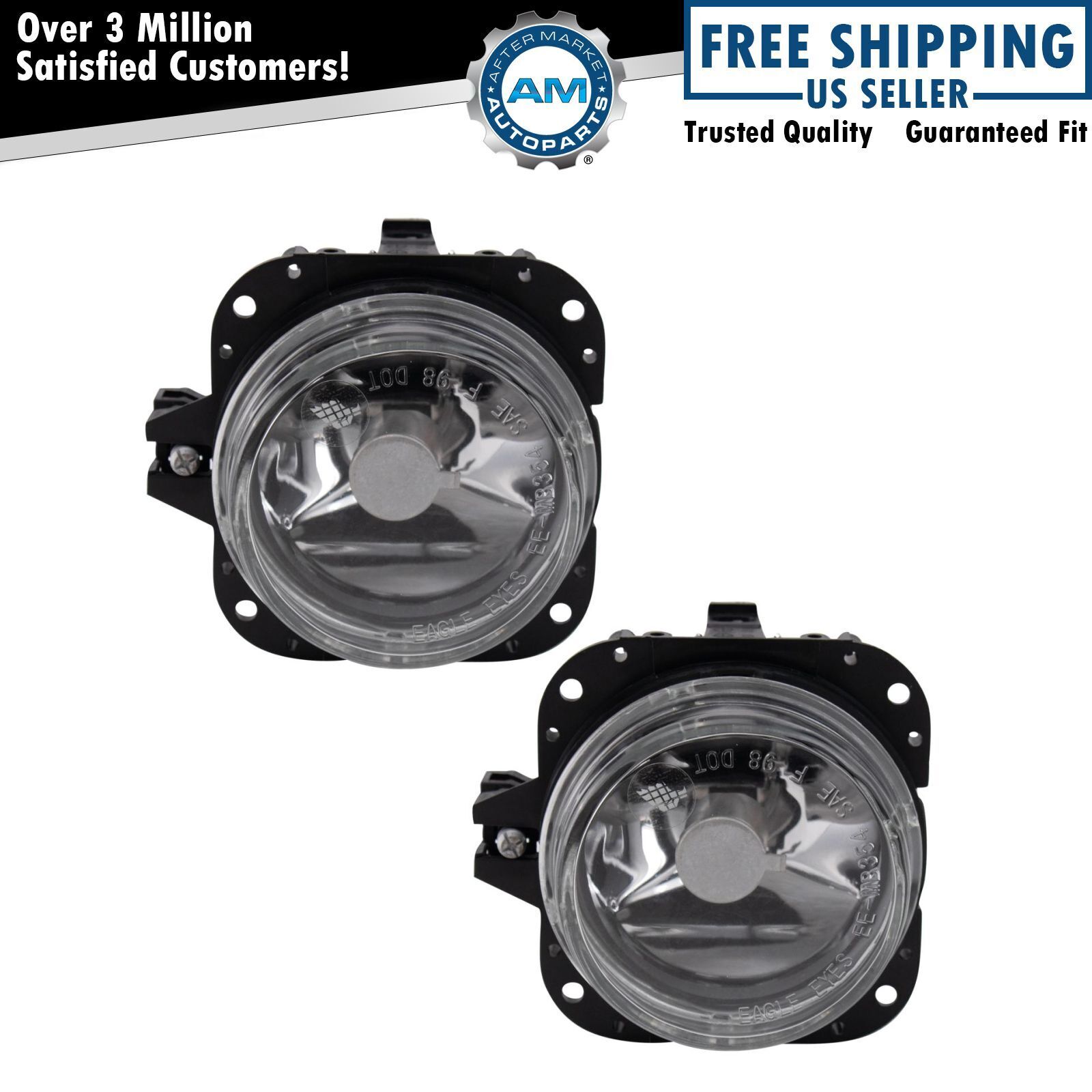 Fog Driving Lights Lamps Left & Right Pair Set NEW for Mitsubishi Eclipse Galant