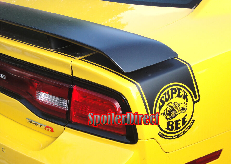 MATTE BLACK Painted Dodge Charger SRT SRT8 Rear Spoiler Factory Super Bee Style
