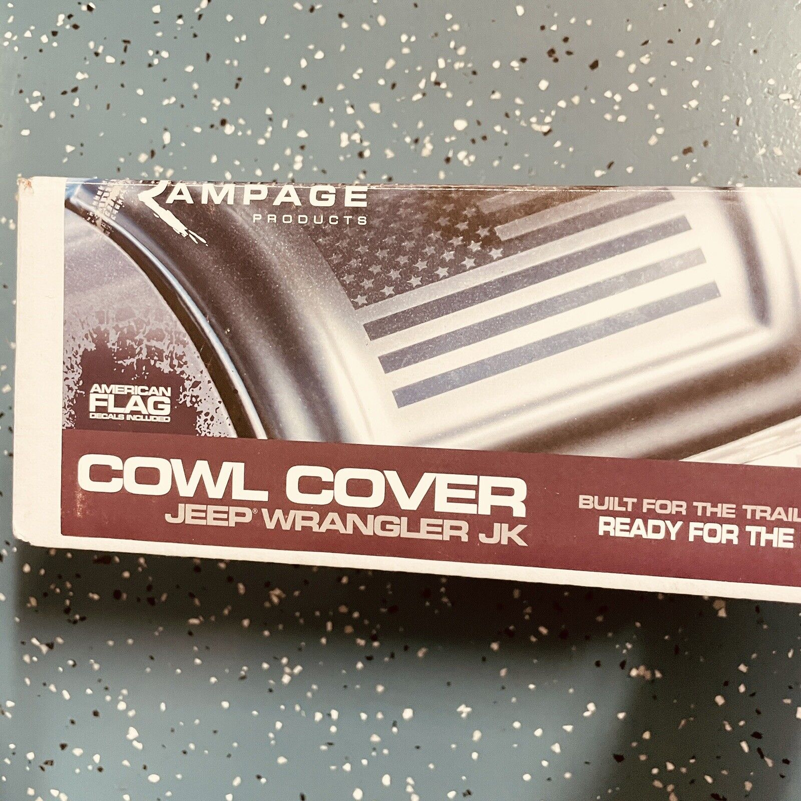 Rampage 76128 USA Flag Cowl Cover Fits 07-18 Wrangler (JK)