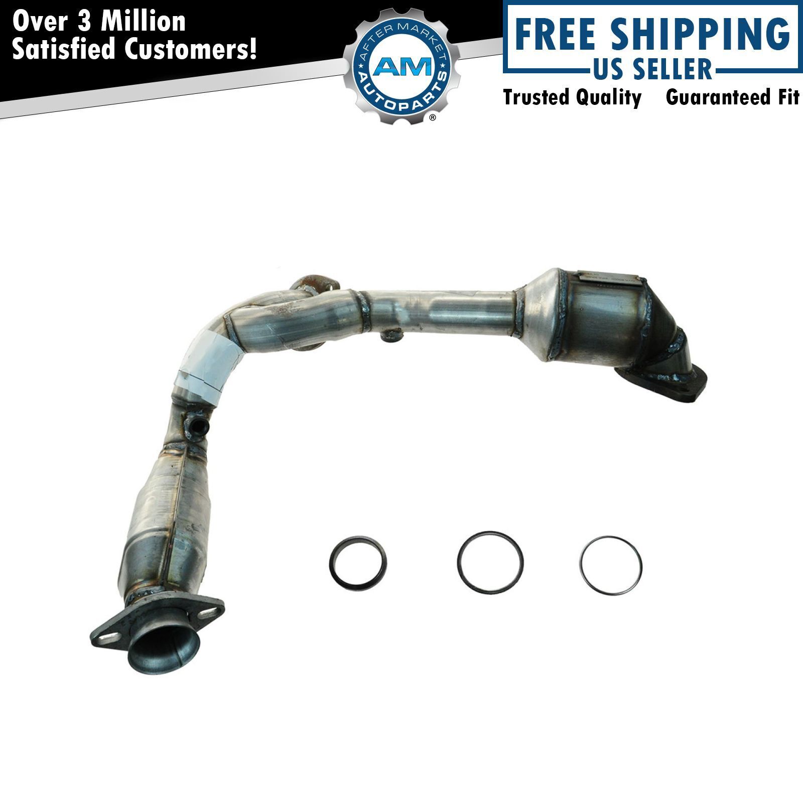 Dual Catalytic Converter Exhaust Y Pipe for Taurus Sable V6 3.0L OHV Flex