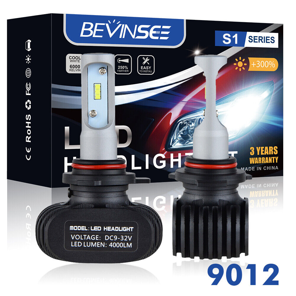 9012 LED Headlight For Dodge Dart 2013 2014 2015 Hi/Low Beam 6500K 2x Bulbs Kit