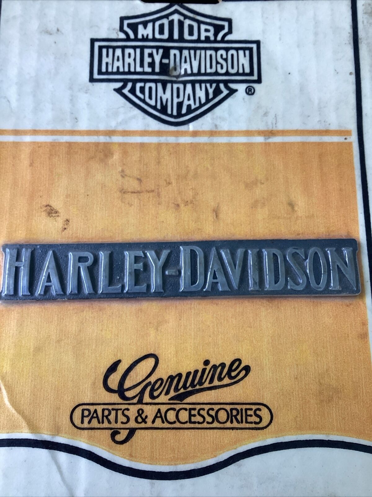 Harley Davidson G-TECH H-D EMBLEM in super OLD pkg. 4.5