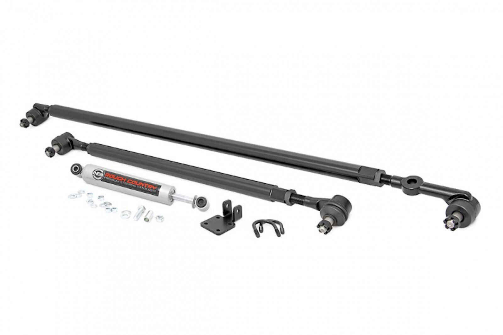 Rough Country 10613 HD Steering Kit w/ Stabilizer for Jeep Wrangler Cherokee 
