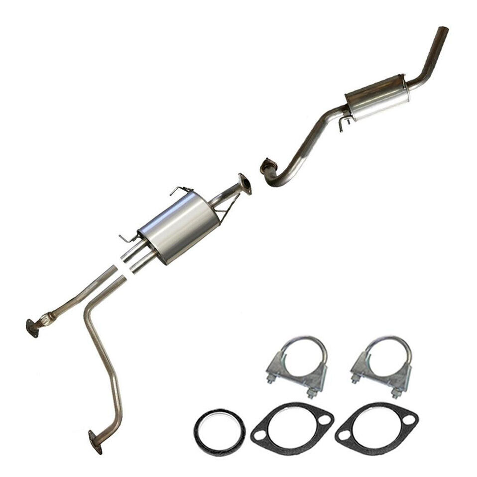 Resonator Muffler Exhaust System Kit  compatible with  96-2000 Pathfinder QX4