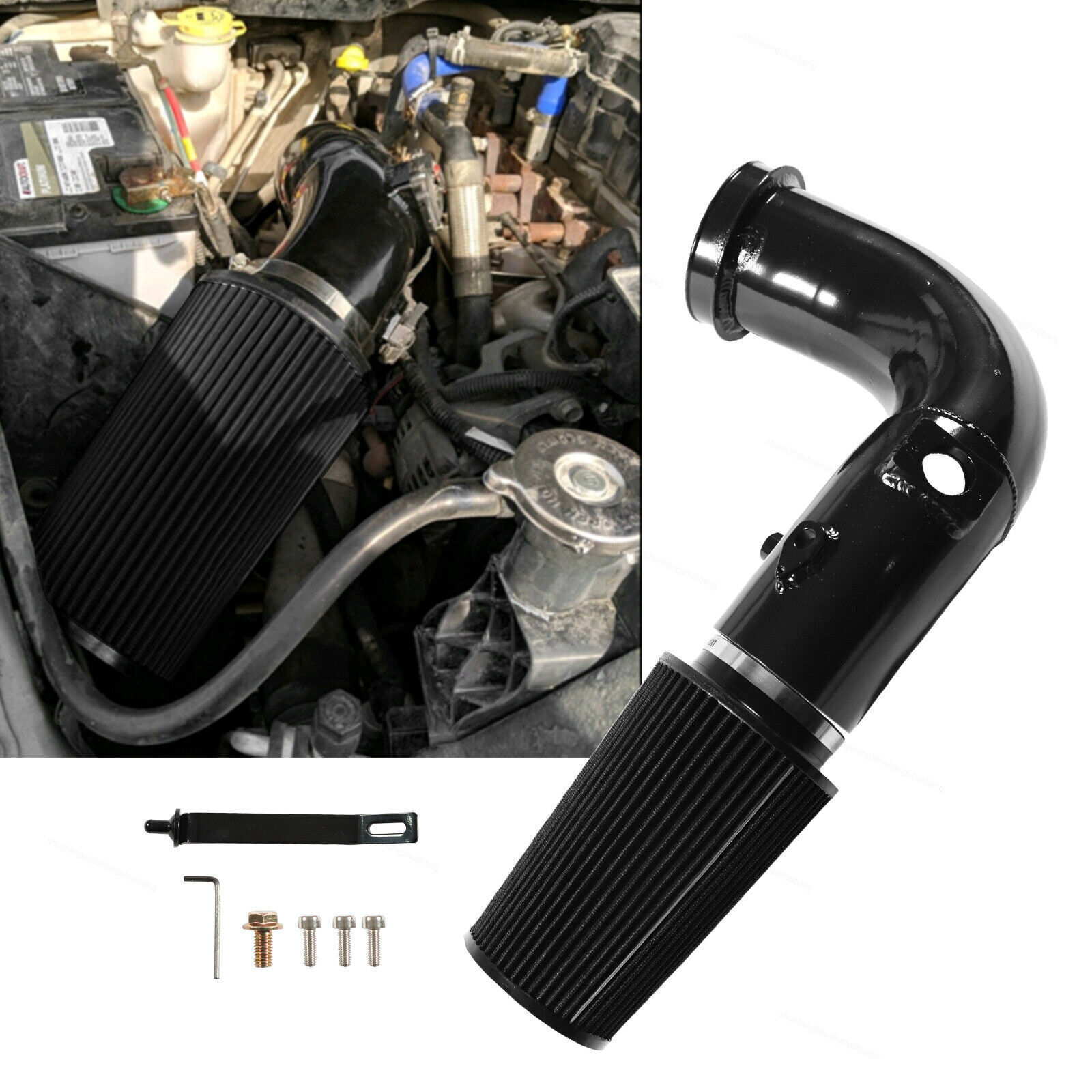 Car Cold Air Intake Kit + Filter For 2007-2012 Dodge Ram 6.7L Cummins Diesel