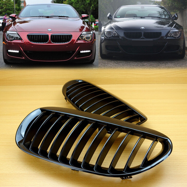 High Glossy BMW E63 E64 LCI M6 Convertible coupe 630 645 650 Black Front Grille