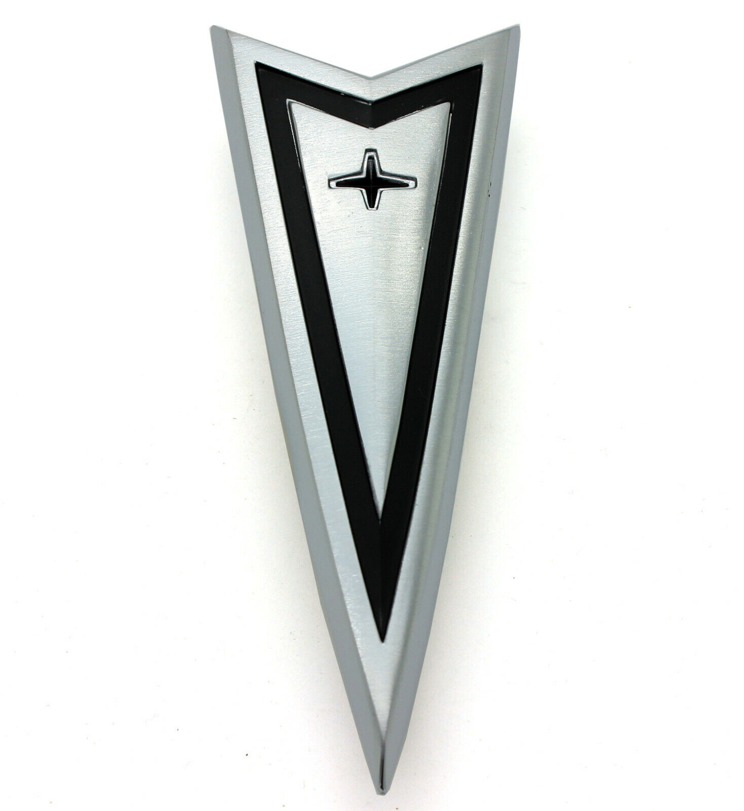 New Front Nose Arrowhead Emblem Header Trim / 1965 GTO TEMPEST LEMANS USA-MADE
