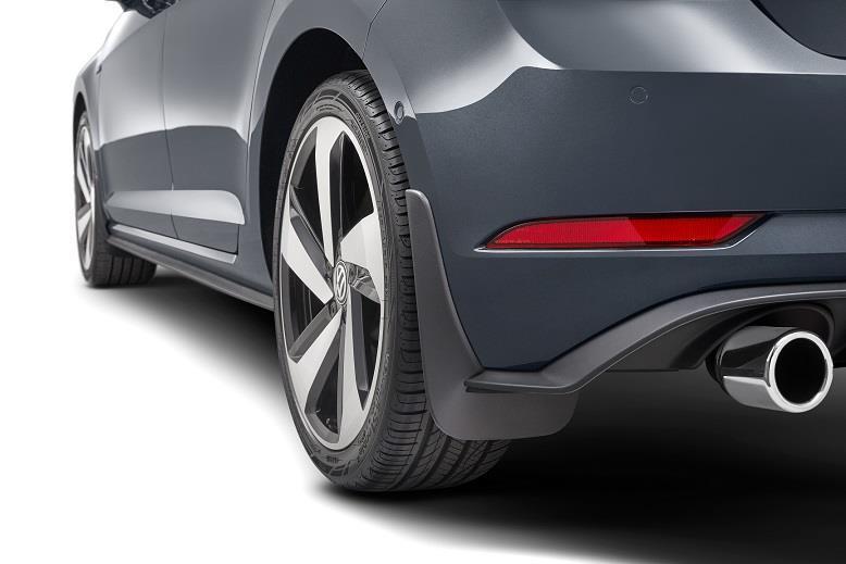 NEW OEM 18-21 VW Volkswagen GTI Rear Black Splash Guards Mud Flaps 5GV075105A