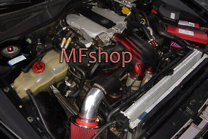 Red For 1997-2001 Cadillac Catera 3.0L V6 Air Intake System Kit + Filter