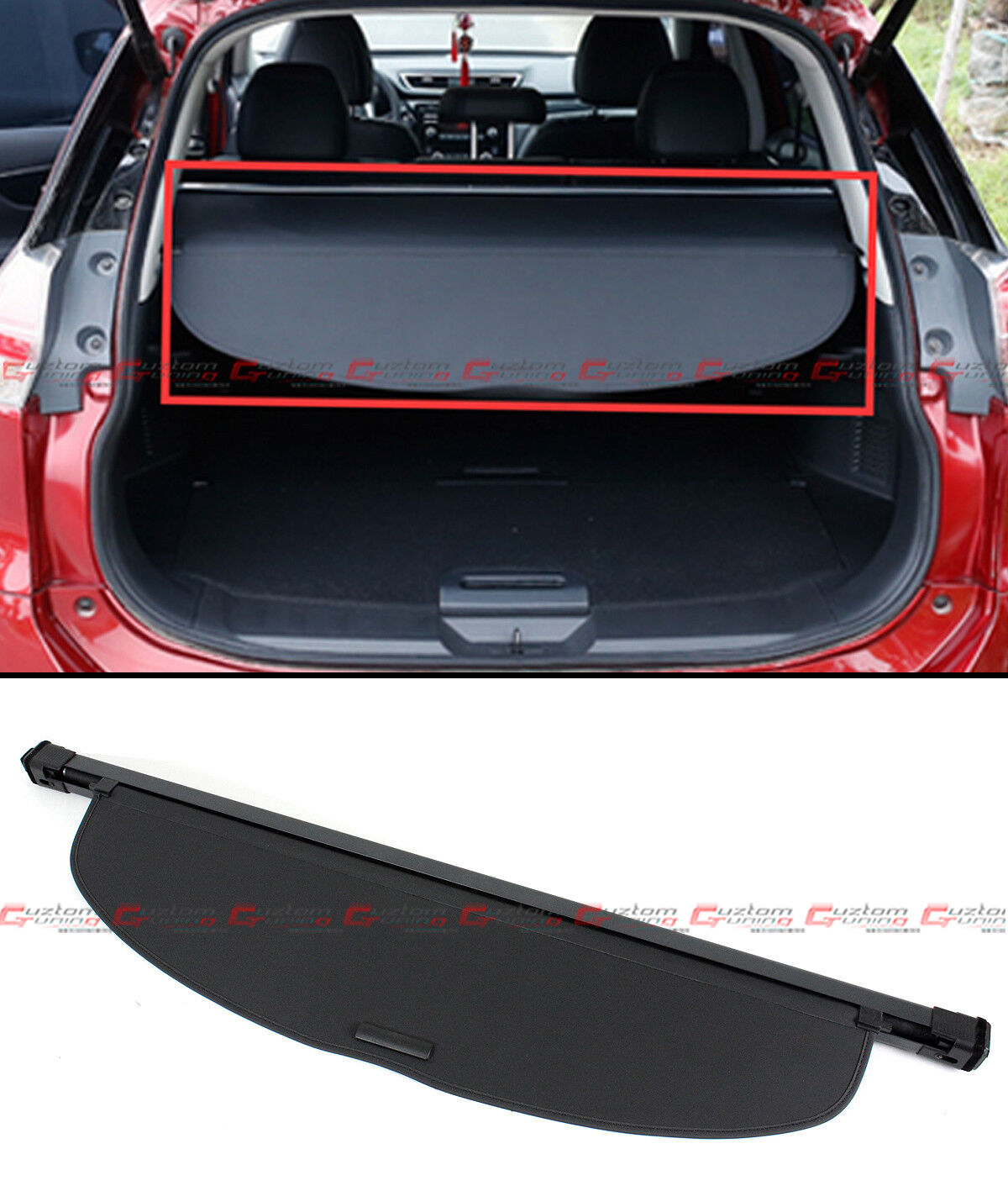 For 2014-2020 Nissan Rogue SV SL Retractable Trunk Cargo Cover Security Shield