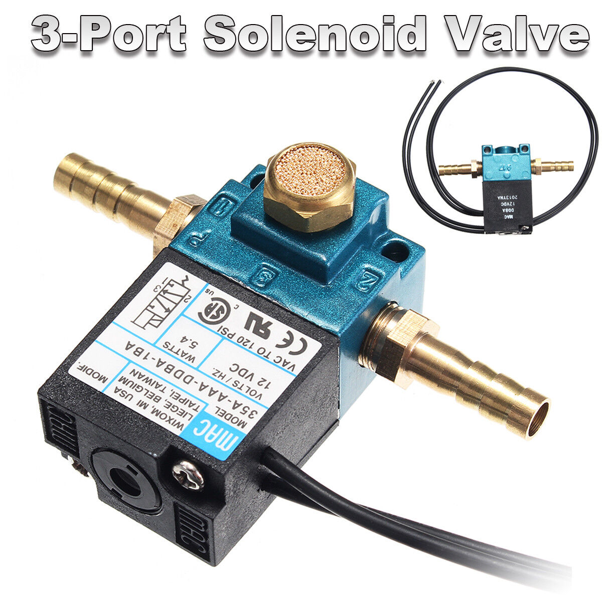 MAC ECU 3 Port Electronic Boost Control Solenoid Valve 35A-AAA-DDAA-1BA PWM 