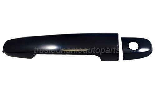 fits Toyota Pontiac Outside Exterior Door Handle With Keyhole Front Smooth Black