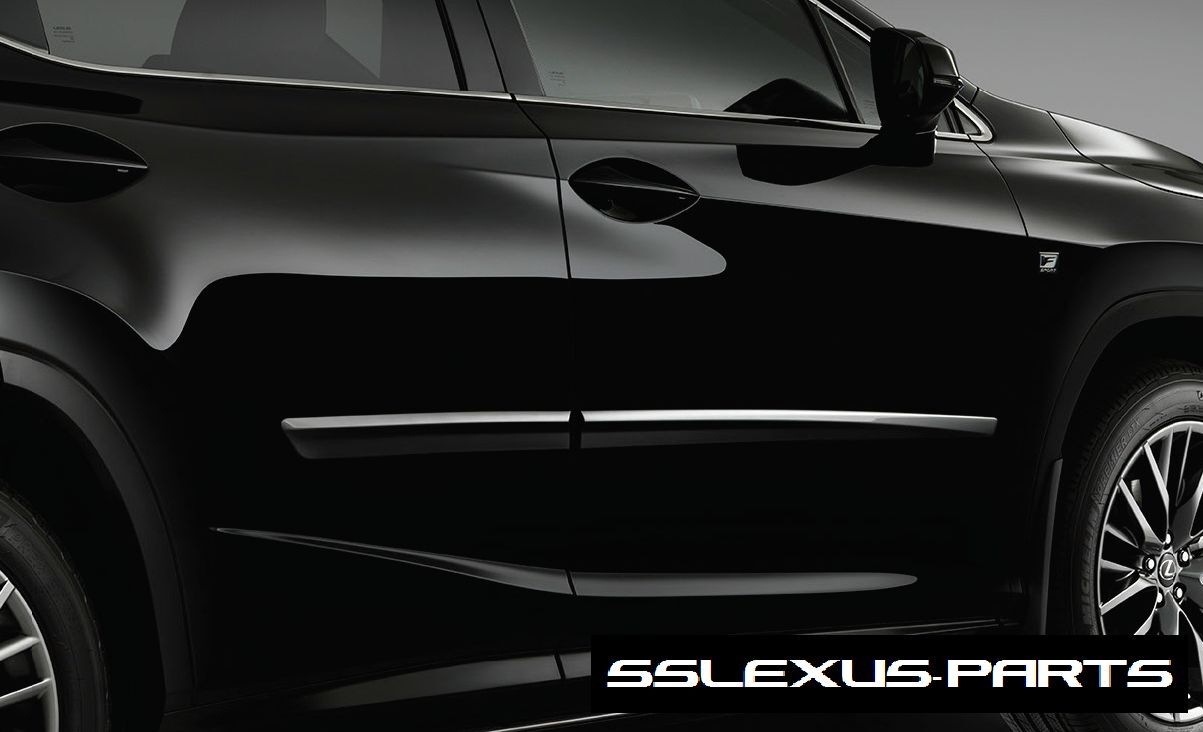 Lexus RX350 RX450H (2017-2018) OEM BODY SIDE MOLDINGS SET (Atomic Silver) (1J7)